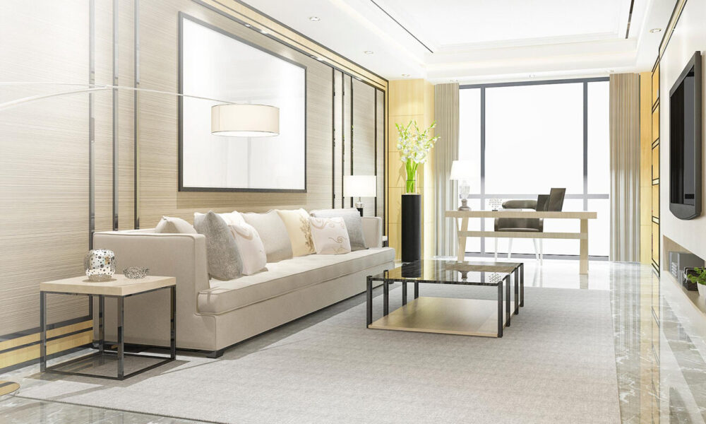 Living-Dining -Italian Marble Flooring