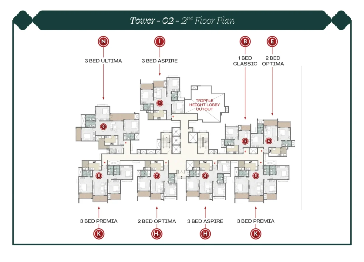 Tower 2 - 2nd Floor Plan