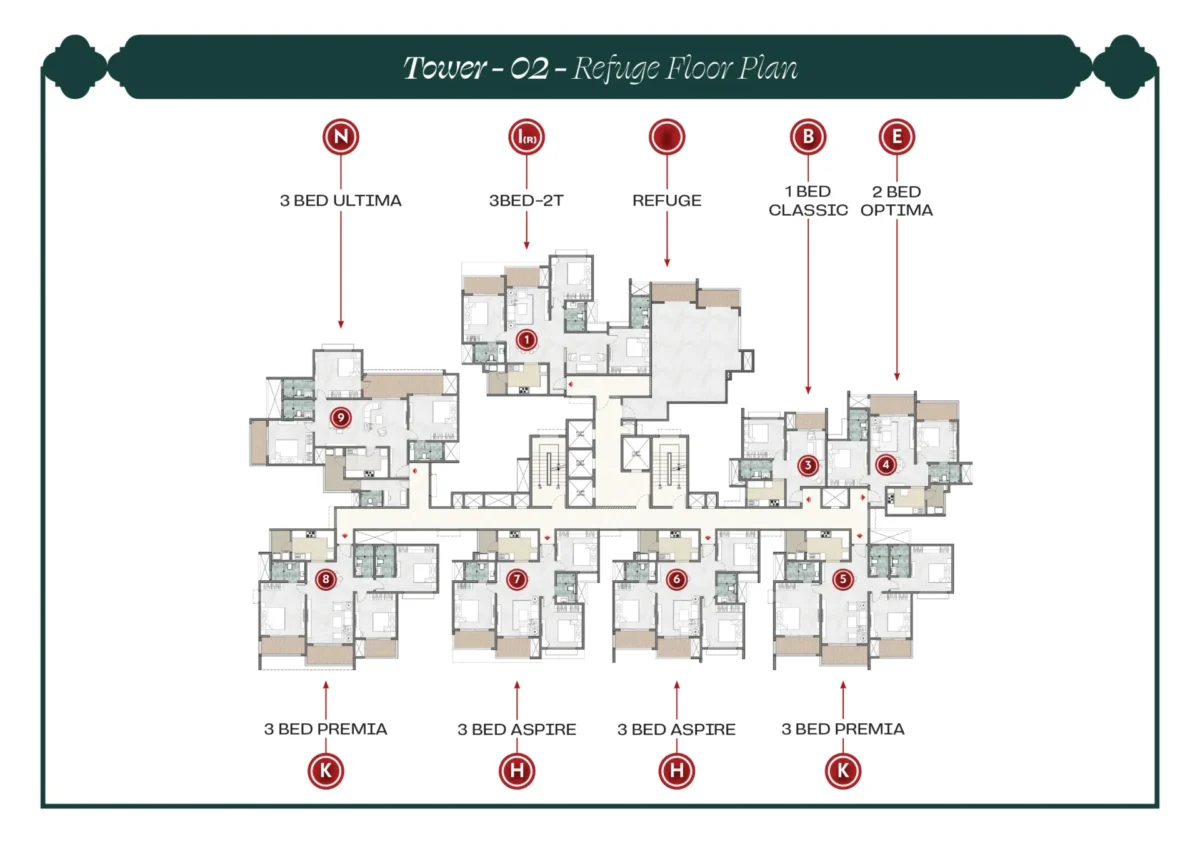 Tower 2 - Refuge Floor Plan