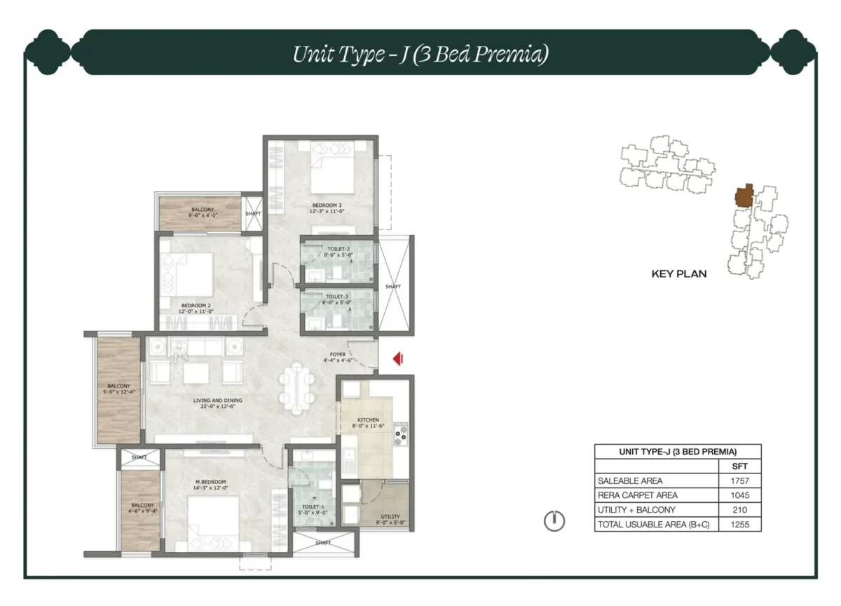 Type J - 3 Bed Premia