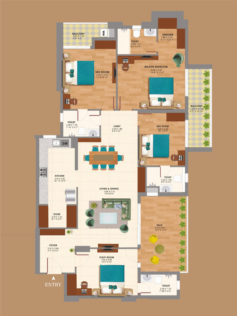Iris--4BHK+4T