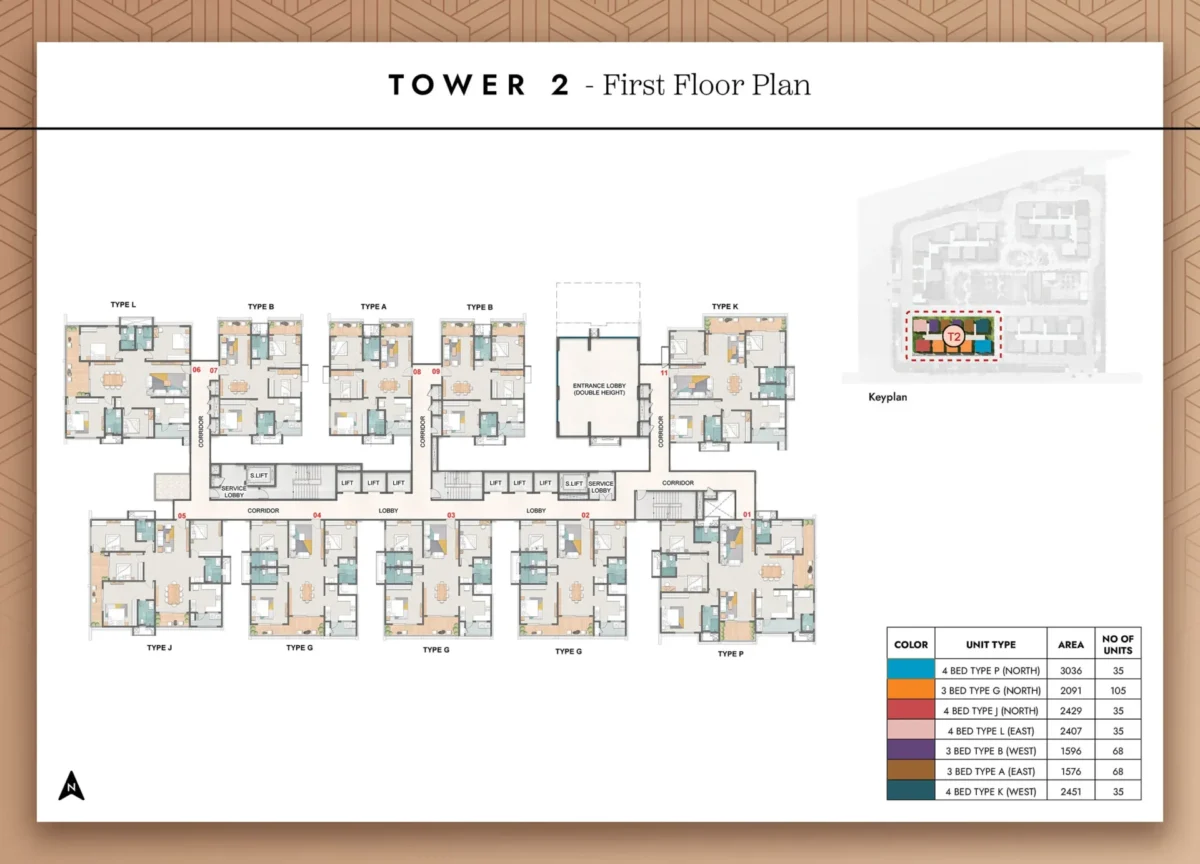 Tower 2 - First Floor Plan