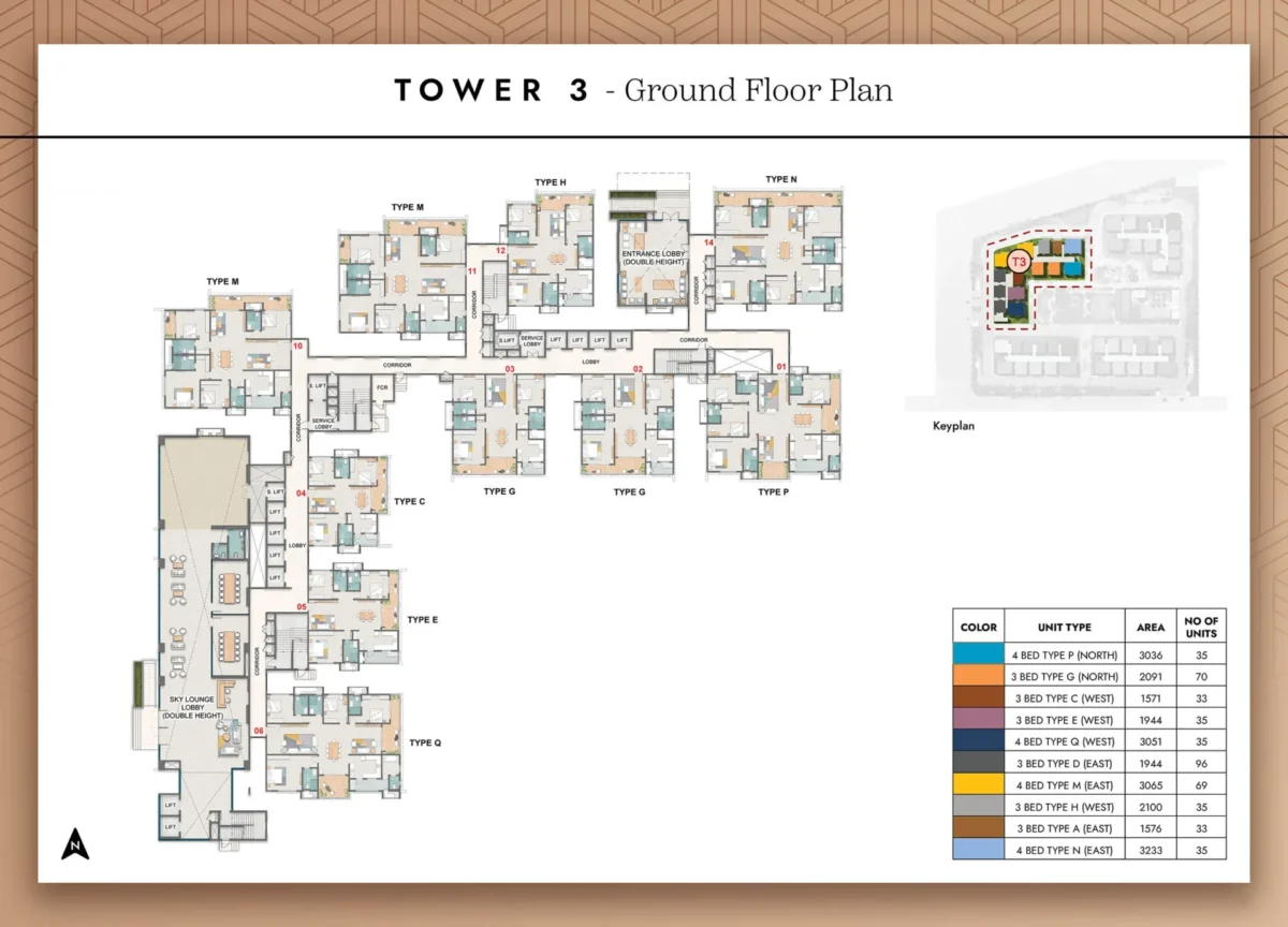Tower 3 - Ground Floor Plan