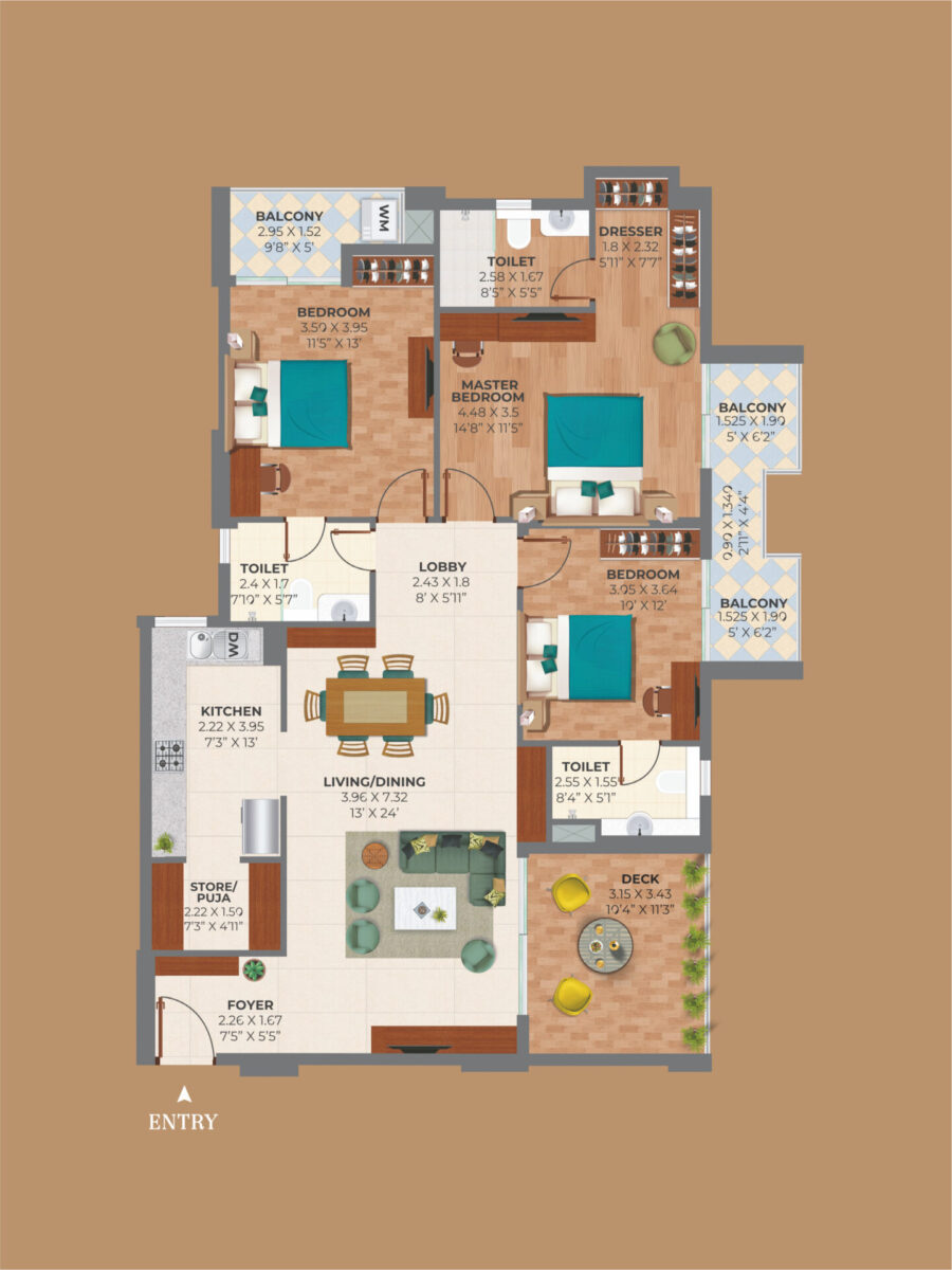 Tulip-4--3BHK+3T