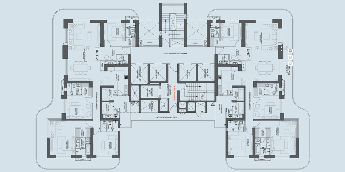 Cluster Plan Tower-A