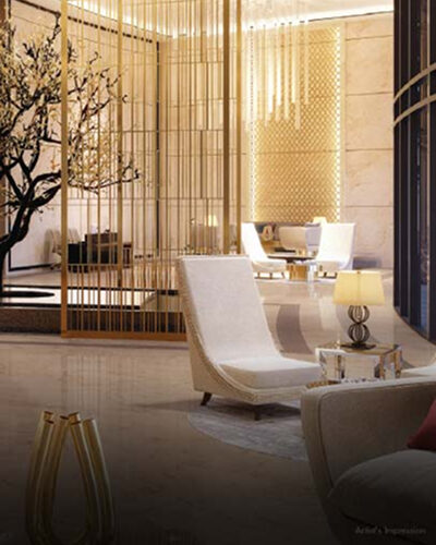 Grand Lobbies with Themed Decor in Each Tower