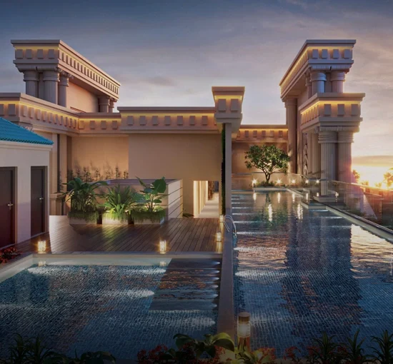 ROOFTOP SWIMMING POOL WITH KIDS POOL