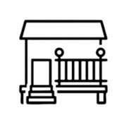 RAISED DECK NEST SEATING AREA