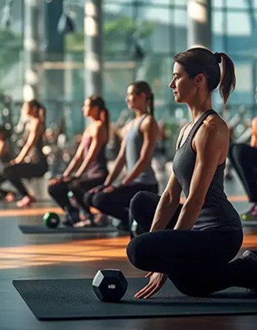 Gym with Aerobics