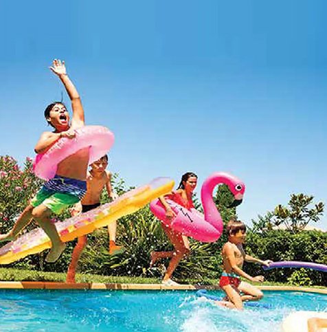 Swimming Pool and Kids Pool With Deck